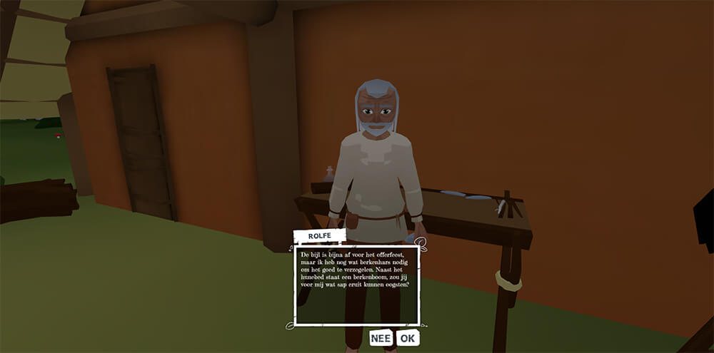 Interaction with villager